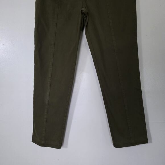 High Rise Tapered Pants Womens M/28 Waist Olive Green Boho Retro Army Y2K - Picture 3 of 9